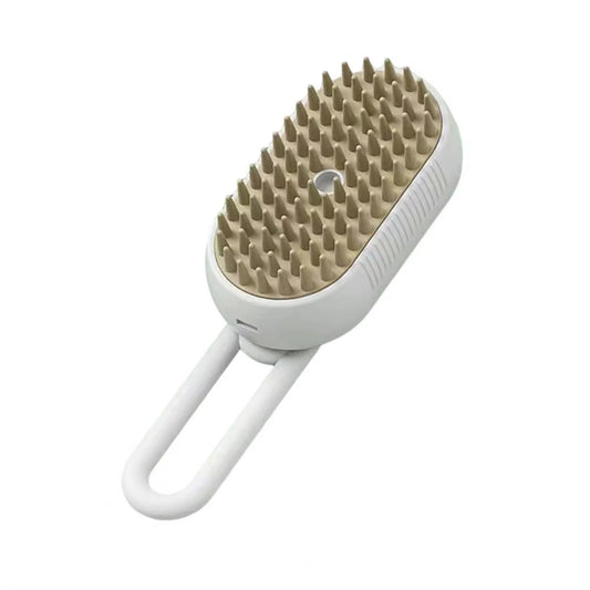 4-In-1 Pet Steam Brush for Shedding with Mist Spray and Handle Dog Spa Grooming Comb Steaming Hair Brush for Dogs and Cats